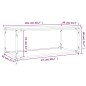 vidaXL Mesa de centro madera y hierro roble Sonoma 102x50x40 cm vidaXL Mesa de centro madera y hierro roble Sonoma 102x50x40 cm