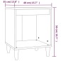 vidaXL Mesita de noche madera contrachapada negro 40x35x50 cm vidaXL Mesita de noche madera contrachapada negro 40x35x50 cm