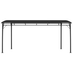 vidaXL Toldo parasol de jardín gris antracita 4x3x2,55 m