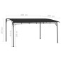 vidaXL Toldo parasol de jardín gris antracita 4x3x2,55 m vidaXL Toldo parasol de jardín gris antracita 4x3x2,55 m
