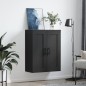 vidaXL Armario de pared madera de ingeniería negro 69,5x34x90 cm vidaXL Armario de pared madera de ingeniería negro 69,5x34x90 cm