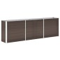 vidaXL Arriate de jardín de acero galvanizado marrón 240x40x77 cm vidaXL Arriate de jardín de acero galvanizado marrón 240x40x77 cm