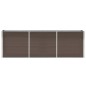 vidaXL Arriate de jardín de acero galvanizado marrón 240x40x77 cm vidaXL Arriate de jardín de acero galvanizado marrón 240x40x77 cm