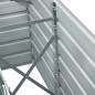 vidaXL Arriate de jardín de acero galvanizado marrón 240x40x77 cm vidaXL Arriate de jardín de acero galvanizado marrón 240x40x77 cm
