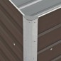 vidaXL Arriate de jardín de acero galvanizado marrón 240x40x77 cm vidaXL Arriate de jardín de acero galvanizado marrón 240x40x77 cm