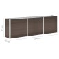 vidaXL Arriate de jardín de acero galvanizado marrón 240x40x77 cm vidaXL Arriate de jardín de acero galvanizado marrón 240x40x77 cm