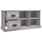 vidaXL Mueble de TV madera contrachapada gris Sonoma 102x35,5x47,5 cm