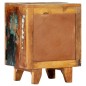 vidaXL Mesita de noche tallada a mano madera reciclada 40x30x50 cm vidaXL Mesita de noche tallada a mano madera reciclada 40x30x50 cm