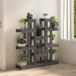 vidaXL Soporte para plantas madera maciza pino gris 104,5x25x109,5 cm vidaXL Soporte para plantas madera maciza pino gris 104,5x25x109,5 cm