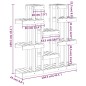 vidaXL Soporte para plantas madera maciza pino gris 104,5x25x109,5 cm vidaXL Soporte para plantas madera maciza pino gris 104,5x25x109,5 cm