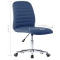 vidaXL Sillas de comedor 4 unidades tela azul vidaXL Sillas de comedor 4 unidades tela azul