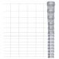 vidaXL Valla de jardín de acero galvanizado plateado 50x1 m vidaXL Valla de jardín de acero galvanizado plateado 50x1 m