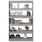 vidaXL Estantería/divisor espacios gris Sonoma 100x30x166 cm vidaXL Estantería/divisor espacios gris Sonoma 100x30x166 cm