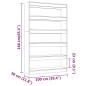 vidaXL Estantería/divisor espacios gris Sonoma 100x30x166 cm vidaXL Estantería/divisor espacios gris Sonoma 100x30x166 cm