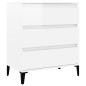 vidaXL Aparador de madera contrachapada blanco brillante 60x35x70 cm vidaXL Aparador de madera contrachapada blanco brillante 60x35x70 cm