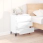 vidaXL Aparador de madera contrachapada blanco brillante 60x35x70 cm vidaXL Aparador de madera contrachapada blanco brillante 60x35x70 cm