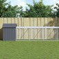 vidaXL Jaula gallinas con corral acero galvanizado gris 117x1017x123cm
