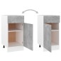 vidaXL Armario inferior cajón madera ingeniería gris hormigón 40x46x81,5 cm vidaXL Armario inferior cajón madera ingeniería gris hormigón 40x46x81,5 cm