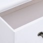 vidaXL Cajonera de madera blanca 60x30x75 cm vidaXL Cajonera de madera blanca 60x30x75 cm