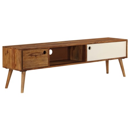 vidaXL Mueble para TV madera maciza de sheesham 140x30x40 cm
