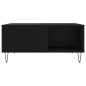 vidaXL Mesa de centro madera contrachapada negro 80x80x36,5 cm vidaXL Mesa de centro madera contrachapada negro 80x80x36,5 cm