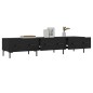 vidaXL Mueble de TV madera de ingeniería negro 150x36x30 cm vidaXL Mueble de TV madera de ingeniería negro 150x36x30 cm