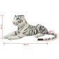 vidaXL Tigre de peluche blanco XXL vidaXL Tigre de peluche blanco XXL