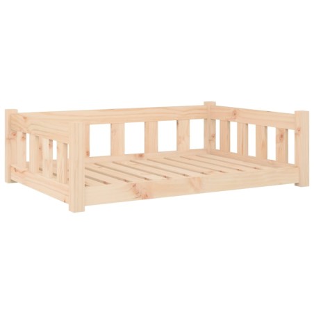 vidaXL Cama para perros madera maciza de pino 95,5x65,5x28 cm