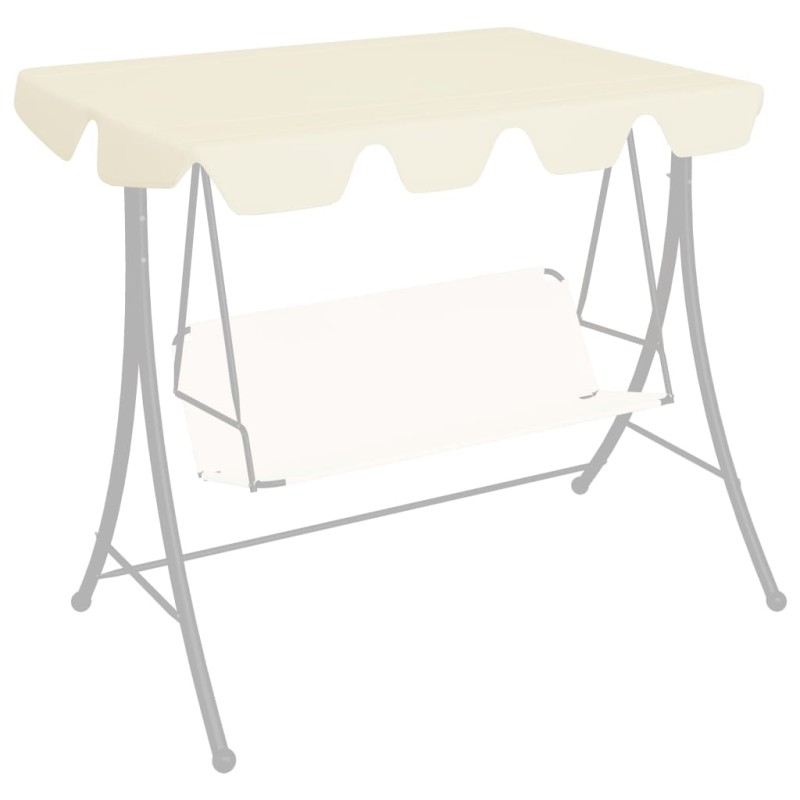 vidaXL Dosel de repuesto columpio de jardín crema 150/130x105/70 cm vidaXL Dosel de repuesto columpio de jardín crema 150/130x105/70 cm