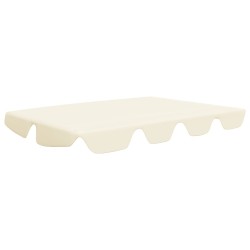 vidaXL Dosel de repuesto columpio de jardín crema 150/130x105/70 cm