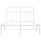 vidaXL Estructura de cama de metal con cabecero blanca 120x200 cm vidaXL Estructura de cama de metal con cabecero blanca 120x200 cm