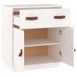 vidaXL Aparador de madera maciza de pino blanco 65,5x40x75 cm vidaXL Aparador de madera maciza de pino blanco 65,5x40x75 cm