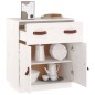 vidaXL Aparador de madera maciza de pino blanco 65,5x40x75 cm vidaXL Aparador de madera maciza de pino blanco 65,5x40x75 cm