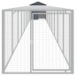 vidaXL Jaula gallinas con corral acero galvanizado gris 117x1017x123cm