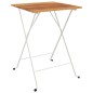 vidaXL Mesa de cafetería plegable madera acacia y acero 55x54x71 cm vidaXL Mesa de cafetería plegable madera acacia y acero 55x54x71 cm