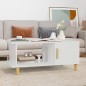 vidaXL Mesa de centro madera contrachapada blanco 90x50x40 cm vidaXL Mesa de centro madera contrachapada blanco 90x50x40 cm