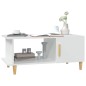 vidaXL Mesa de centro madera contrachapada blanco 90x50x40 cm vidaXL Mesa de centro madera contrachapada blanco 90x50x40 cm