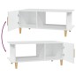 vidaXL Mesa de centro madera contrachapada blanco 90x50x40 cm vidaXL Mesa de centro madera contrachapada blanco 90x50x40 cm