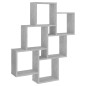 vidaXL Estante cubo de pared contrachapado gris hormigón 78x15x93 cm vidaXL Estante cubo de pared contrachapado gris hormigón 78x15x93 cm