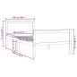 vidaXL Estructura de cama madera maciza de pino 100x200 cm