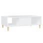 vidaXL Mesa de centro madera contrachapada blanco 103,5x60x35cm