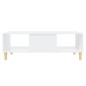 vidaXL Mesa de centro madera contrachapada blanco 103,5x60x35cm
