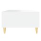 vidaXL Mesa de centro madera contrachapada blanco 103,5x60x35cm