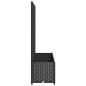 vidaXL Jardinera con enrejado PP negro 120x40x136 cm vidaXL Jardinera con enrejado PP negro 120x40x136 cm