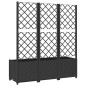 vidaXL Jardinera con enrejado PP negro 120x40x136 cm vidaXL Jardinera con enrejado PP negro 120x40x136 cm