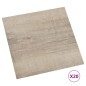 vidaXL Tarimas autoadhesivas 20 unidades PVC 1,86 m² gris taupe vidaXL Tarimas autoadhesivas 20 unidades PVC 1,86 m² gris taupe