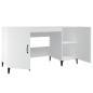 vidaXL Escritorio de madera contrachapada blanco 140x50x75 cm vidaXL Escritorio de madera contrachapada blanco 140x50x75 cm
