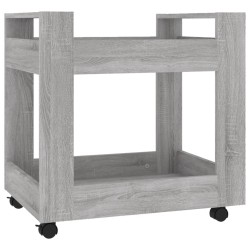 vidaXL Carrito de escritorio contrachapada gris Sonoma 60x45x60 cm