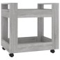 vidaXL Carrito de escritorio contrachapada gris Sonoma 60x45x60 cm