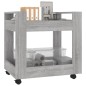 vidaXL Carrito de escritorio contrachapada gris Sonoma 60x45x60 cm